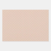 Cute Modern Polka Dot Hearts Pattern Inpakpapier Vel (Voorkant)