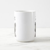 Cute Modern raccoon illustration Personalized Magische Mok (Midden)