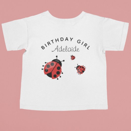 Cute Modern Red Ladybug Persoonlijk