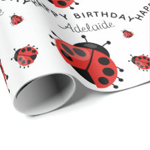 Cute Modern Red Ladybug Persoonlijk