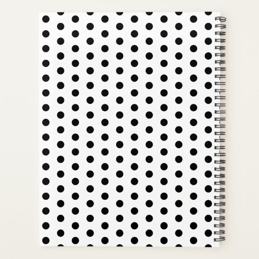 Cute Modern Red Ladybug Persoonlijk Planner (Achterkant)