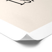 Cute modern regenbooggen baby name poster (Hoek)