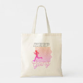 Cute Modern Running Pink Ombre Tote Bag (Achterkant)