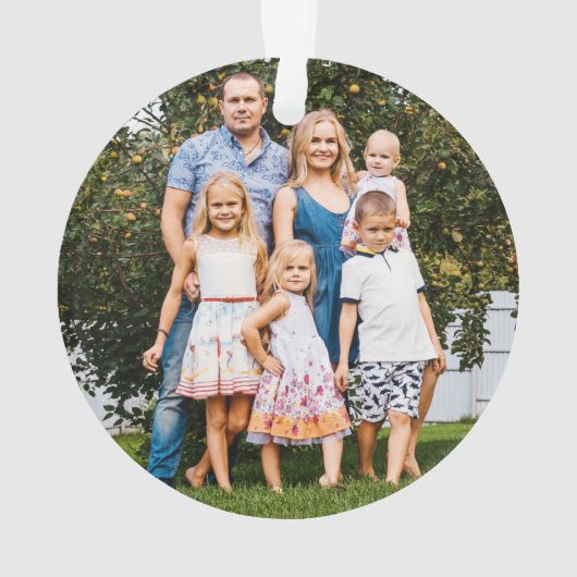 Cute Modern Rustic Kerstbomen Holiday Foto Ornament (achterkant)