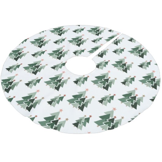 Cute Modern Rustic kerstbomen Kerstboom Rok (Gekanteld)