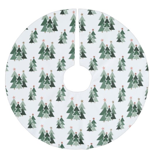 Cute Modern Rustic kerstbomen Kerstboom Rok (Voorkant)