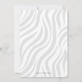 Cute modern safari sip en zie baby shower kaart (Achterkant)