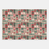 Cute Modern Scandi bauble Pattern Inpakpapier Vel (Voorkant)