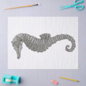 Cute Modern Seahorse Drawing Nautical Nursery DIY Tissuepapier (Craft)