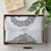 Cute Modern Seahorse Drawing Nautical Nursery DIY Tissuepapier (Geschenk)