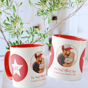 Cute Modern Simple Cool Pap First Fathers Day Mok