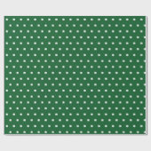 Cute Modern Simple Dark Green Lucky Clovers Cadeaupapier (Vlak)