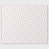Cute Modern Simple Roze Lucky Clovers Cadeaupapier (Vlak)