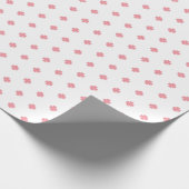 Cute Modern Simple Roze Lucky Clovers Cadeaupapier (Hoek)