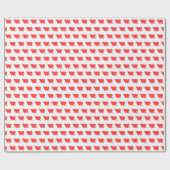 Cute Modern Simple Valentijn Red Hearts Arrow Cadeaupapier (Vlak)