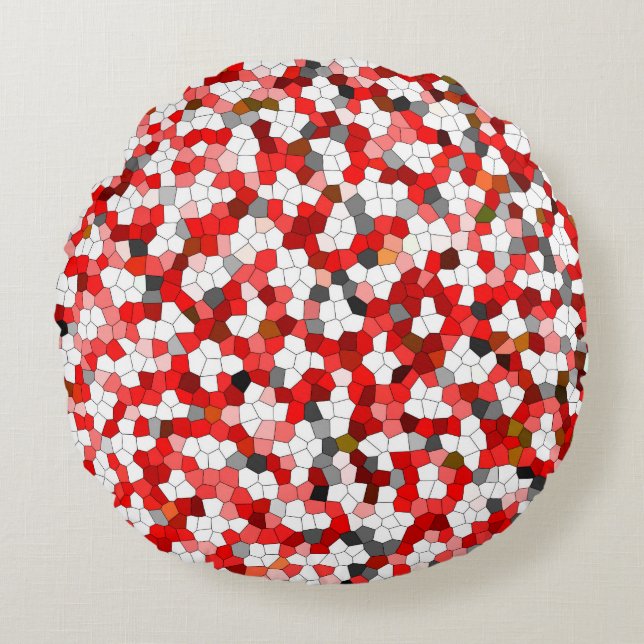 Cute Modern Trendy Pattern Rond Kussen (Voorkant)