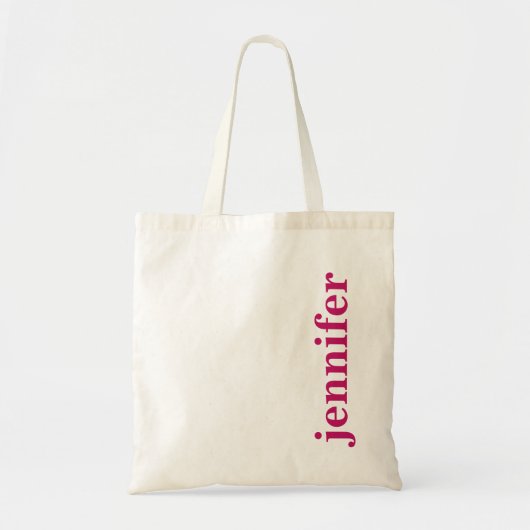 Cute Modern Typography Name Tote Bag (Voorkant)