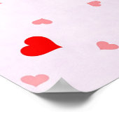 Cute Modern Typography Peace and Love Poster (Hoek)