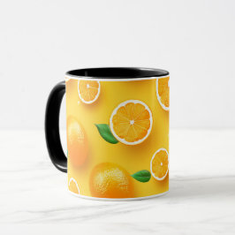 Cute Modern Unique Citrus Fruit Art Pattern Mok