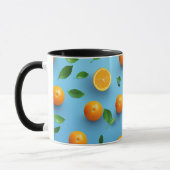 Cute Modern Unique Citrus Fruit Art Pattern Mok (Links)