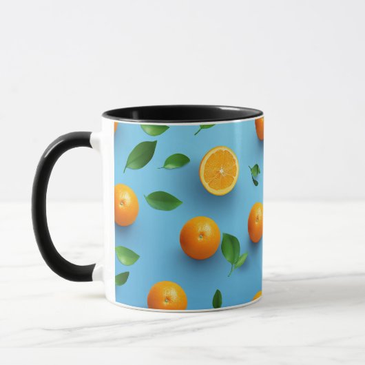 Cute Modern Unique Citrus Fruit Art Pattern Mok (Links)