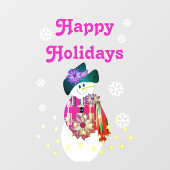 Cute Modern voor glas Decorative Window Cling Raamsticker (Vel)