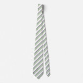 Cute modern white stripes stropdas (Voorkant)