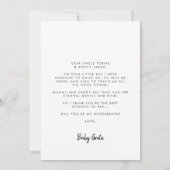 Cute modern Will jij bent mijn Godouders fotokaart Kaart (Achterkant)