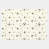 Cute Modern Winter Snow Flakes-kerstcadeau  Inpakpapier Vel (Voorkant 3)