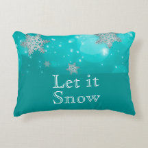 Cute Modern Winter Snowflakes Blue