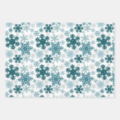 Cute Modern Winter Snowflakes kerst Inpakpapier Vel (Voorkant 2)