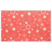 Cute Modern Yellow & Coral Circles Stof (Yard (91,4 cm))