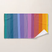 Cute Moderne Abstracte trillende regenboogstripes Bad Handdoek (Handdoek)