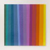Cute Moderne Abstracte trillende regenboogstripes  Legpuzzel (Horizontaal)