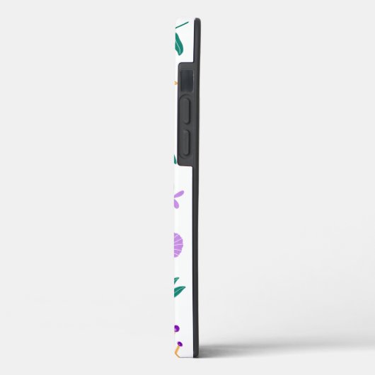 Cute Moderne Bloemen en Bladeren Case-Mate iPhone Case (Achterkant / Links)