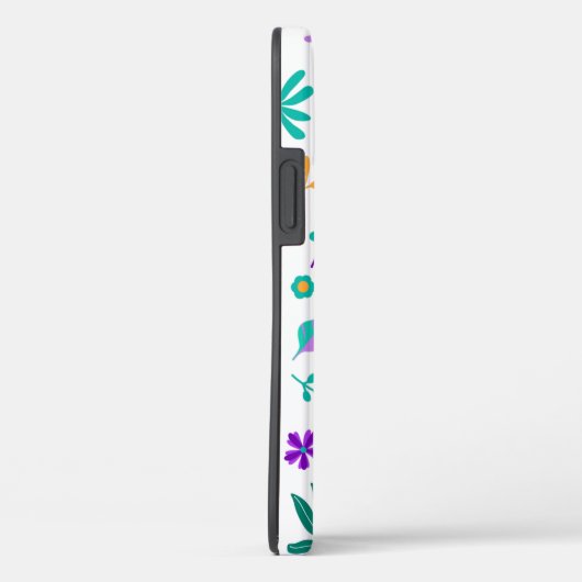 Cute Moderne Bloemen en Bladeren Case-Mate iPhone Case (Achterkant / Rechts)