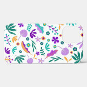 Cute Moderne Bloemen en Bladeren Case-Mate iPhone Case (Achterkant (horizontaal))