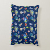 Cute Moderne Buitenaardse Monsters Ruimte Kinderen Accent Kussen (Achterkant (Verticaal))