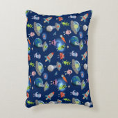 Cute Moderne Buitenaardse Monsters Ruimte Kinderen Accent Kussen (Voorkant(Verticaal))