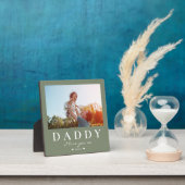 Cute Moderne DADDY Vaderdag Custom Text Photo Fotoplaat (Insitu)
