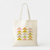 Cute moderne geometrische driehoeken in pasteelkle tote bag (Achterkant)