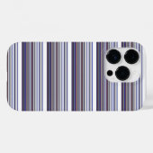 Cute moderne grijs blauwe strepen Case-Mate iPhone case (Achterkant (horizontaal))