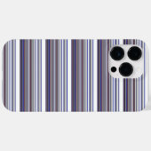 Cute moderne grijsblauwe strepen Case-Mate iPhone case (Achterkant (horizontaal))