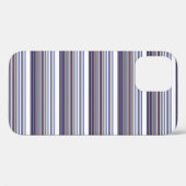 Cute moderne grijsblauwe strepen Case-Mate iPhone case (Achterkant (horizontaal))