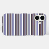 Cute moderne grijsblauwe strepen Case-Mate iPhone case (Achterkant (horizontaal))