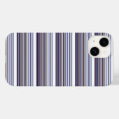 Cute moderne grijsblauwe strepen Case-Mate iPhone case (Achterkant (horizontaal))