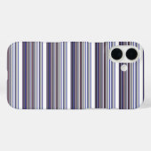 Cute moderne grijsblauwe strepen Case-Mate iPhone case (Achterkant (horizontaal))