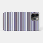 Cute moderne grijsblauwe strepen Case-Mate iPhone case (Achterkant (horizontaal))