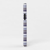 Cute moderne grijsblauwe strepen Case-Mate iPhone case (Achterkant/rechts)