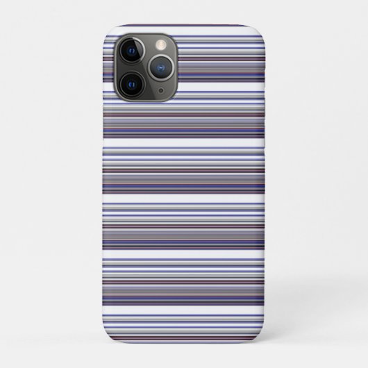 Cute moderne grijsblauwe strepen Case-Mate iPhone case (Achterkant)